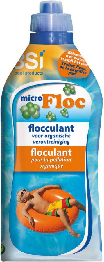 BSi Zwembadreinigingsmiddel Micro Floc 1 Liter Blauw/oranje