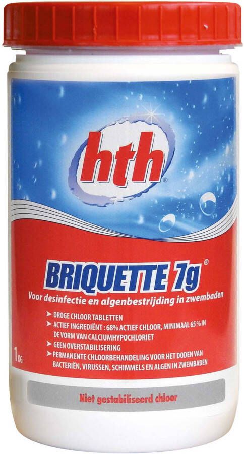 Hermie Hth Chloortabletten 1 Kg Wit/rood