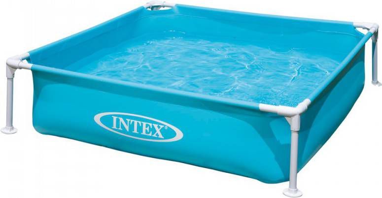 Intex Miniframe Pool Zwembad 122 X 122 X 30 Cm Blauw
