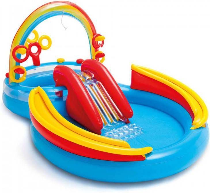 Intex Opblaaszwembad Rainbow Ring Play Center 297x193x135 Cm 57453np