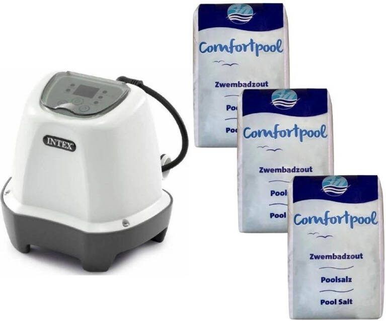 Intex Zoutwatersysteem 26662gs & Zwembadzout 60 Kg