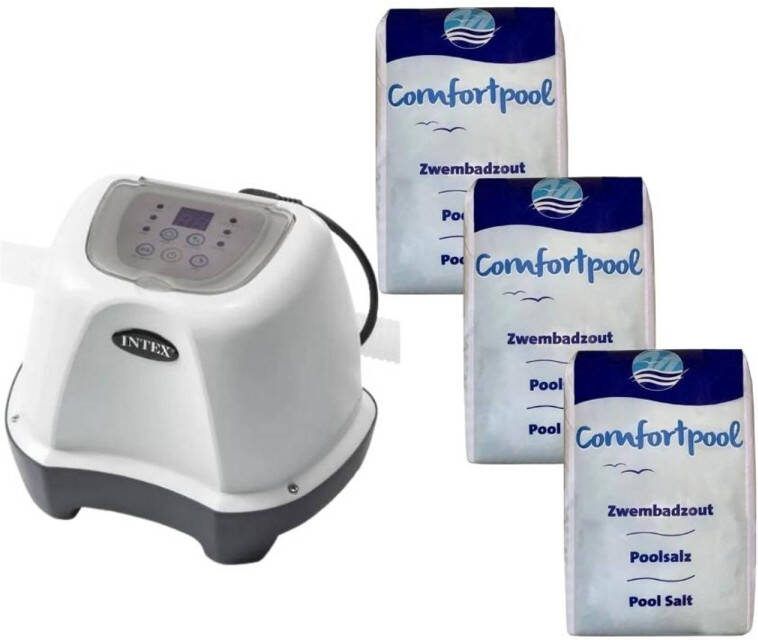 Intex Zoutwatersysteem 26664gs & Zwembadzout 60 Kg