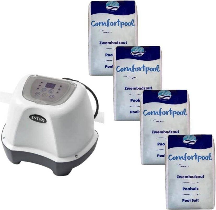 Intex Zoutwatersysteem 26664gs & Zwembadzout 80 Kg