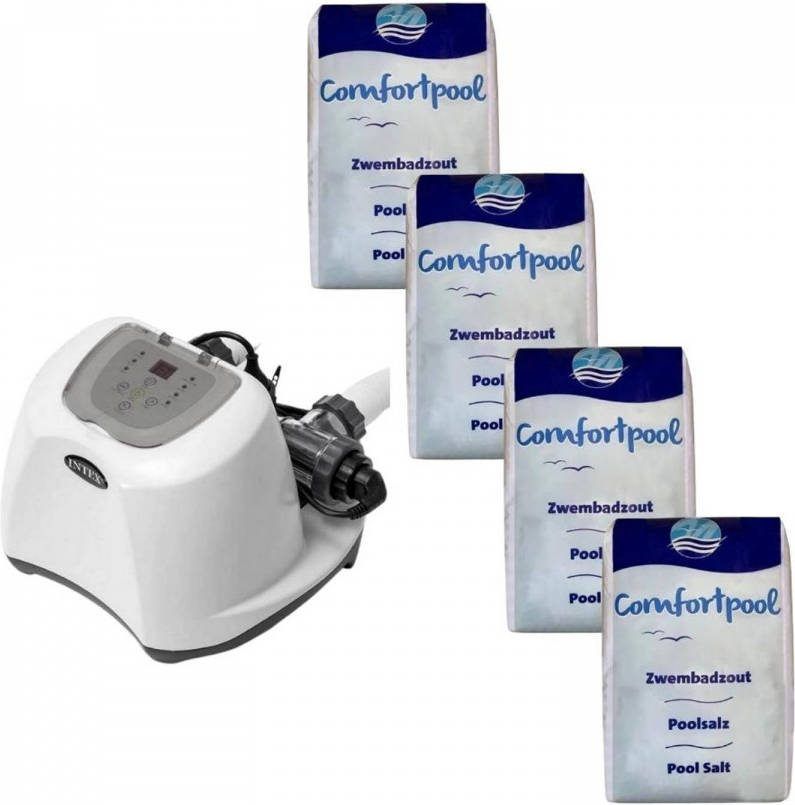 Intex Zoutwatersysteem 26668gs & Zwembadzout 80 Kg
