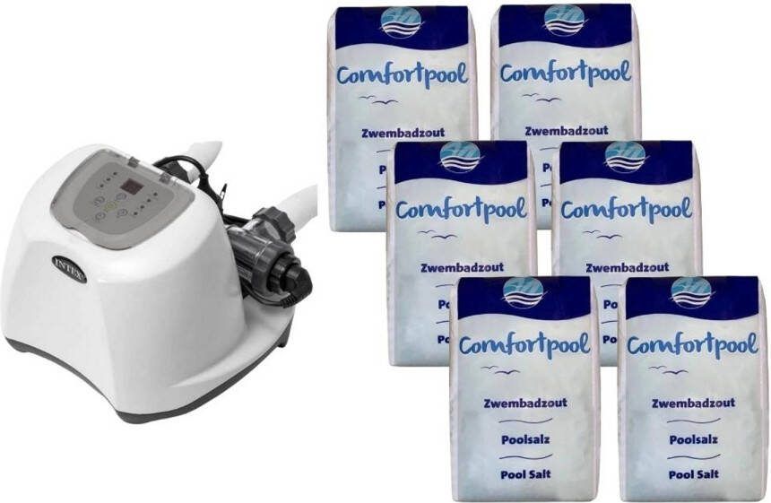 Intex Zoutwatersysteem 26670gs & Zwembadzout 120 Kg