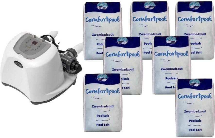 Intex Zoutwatersysteem 26670gs & Zwembadzout 140 Kg
