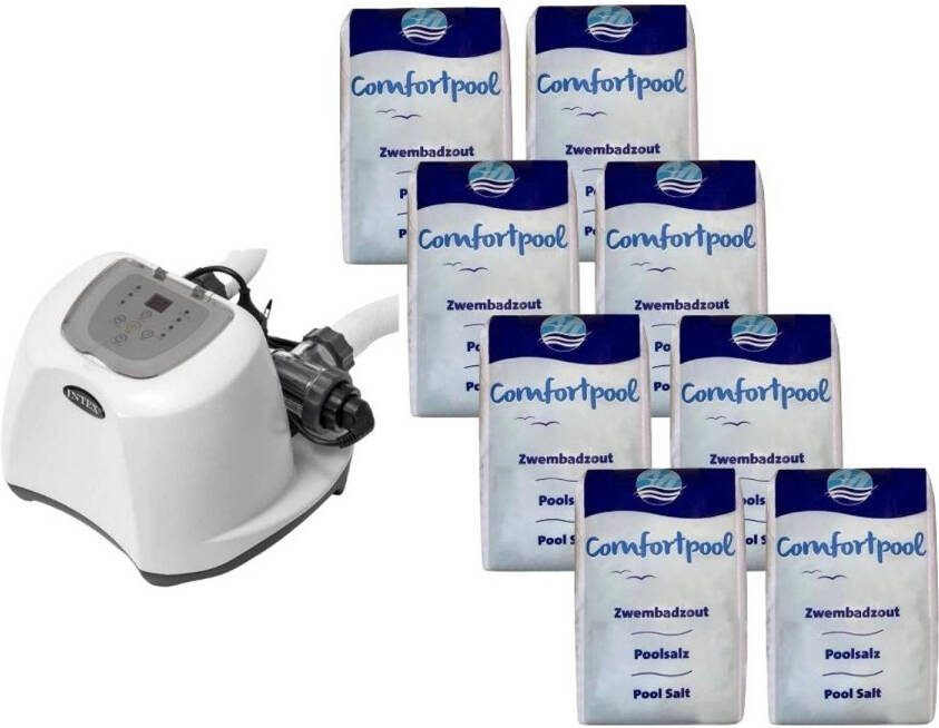 Intex Zoutwatersysteem 26670gs & Zwembadzout 160 Kg