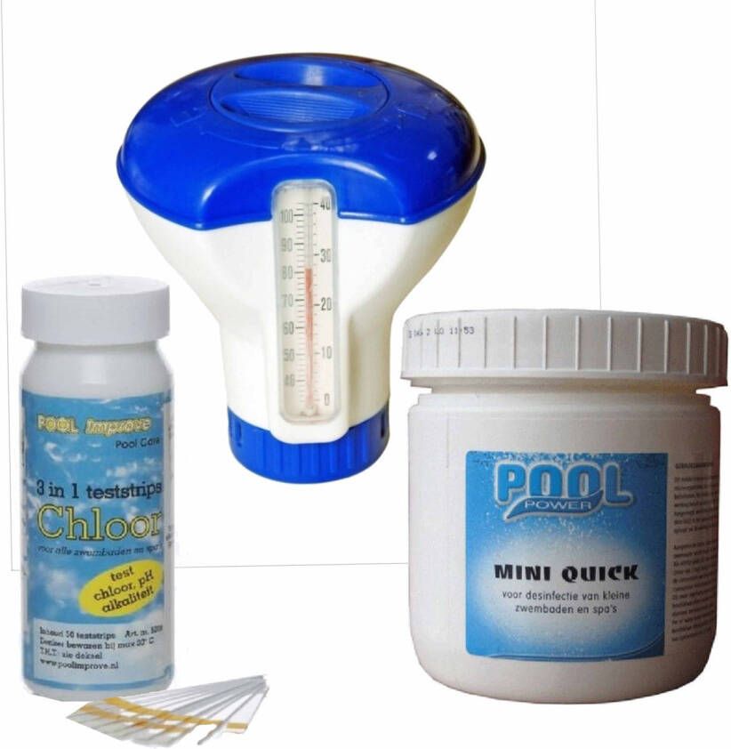 Merkloos Zwembad Chloor Onderhoud Opstart Set Voor Kleine Tot Middelgrote Zwembaden Zwembadreinigingsmiddelen