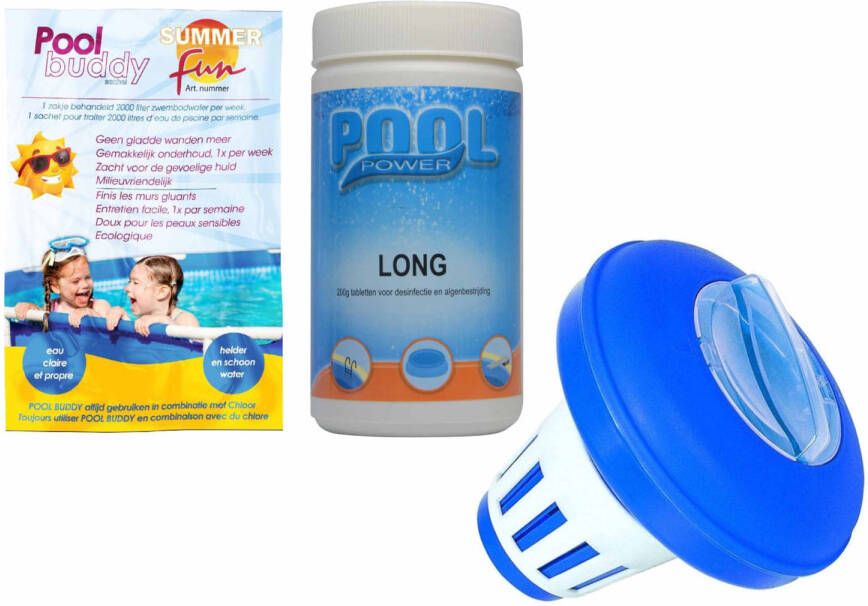 Merkloos Zwembad Chloorwaarde Onderhoud Set Voor Grote Zwembaden 5000 Tot 15000 Liter Zwembadreinigingsmiddelen