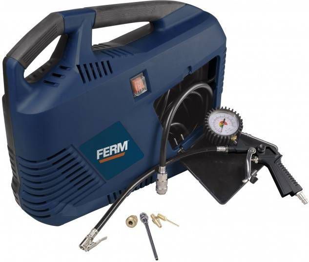 FERM CRM1049 Draagbare compressor 1100W 8 bar Orion
