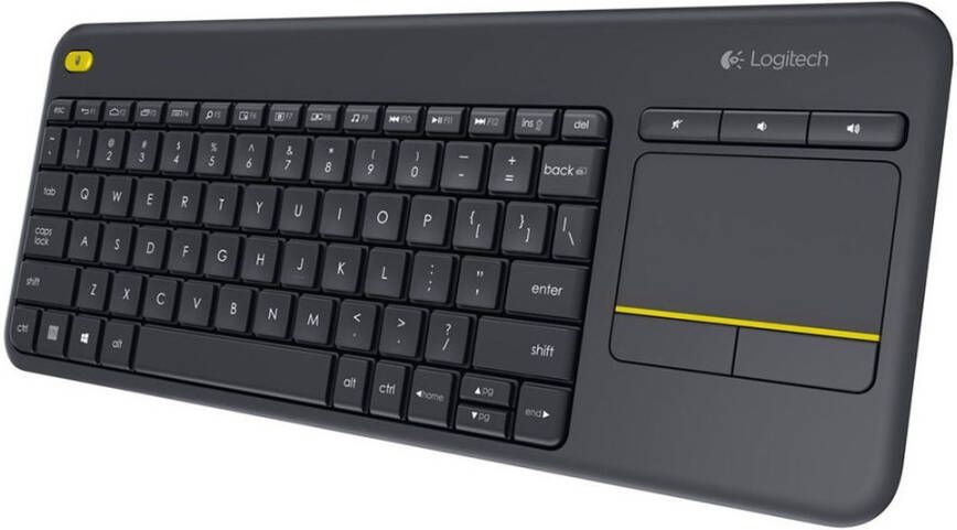 Logitech K400 Plus Wireless Touch(Qwerty)Toetsenbord Zwart online kopen