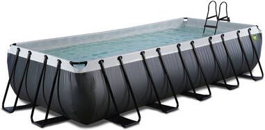 EXIT TOYS EXIT Black Leather Zwembad 540x250x100cm met Sand filterpomp zwart