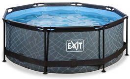 EXIT TOYS EXIT Frame Pool ø, 244x76cm GrijsEXIT PeakPro ø, 10ft Zwart