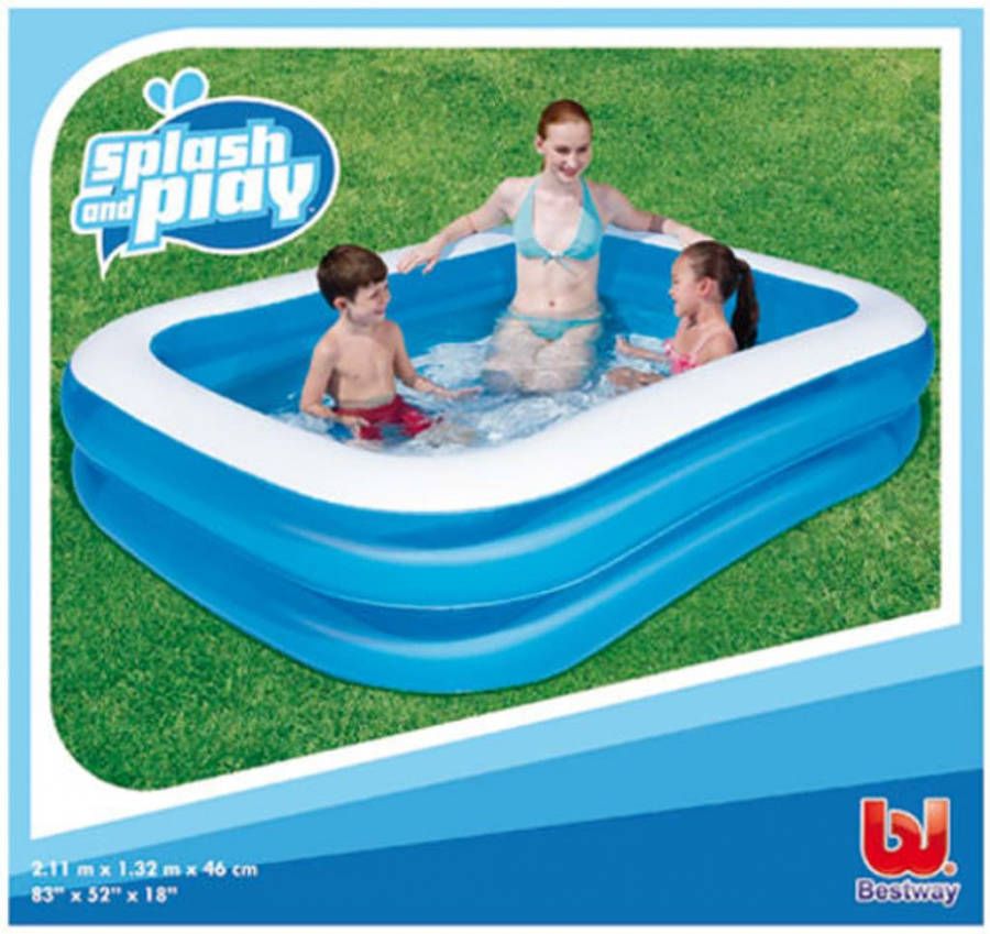 Bestway familiezwembad 211x132 cm Leen Bakker