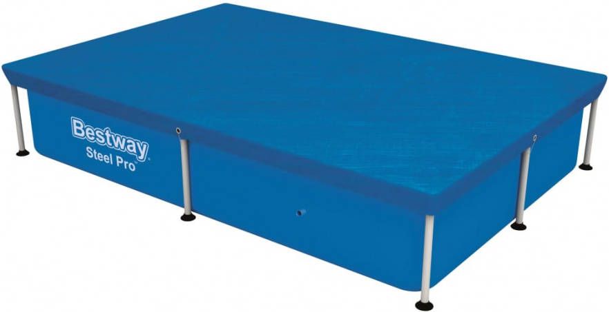 Bestway Flowclear Cover Steel Pro Rechthoek 221 Afdekzeil Blauw