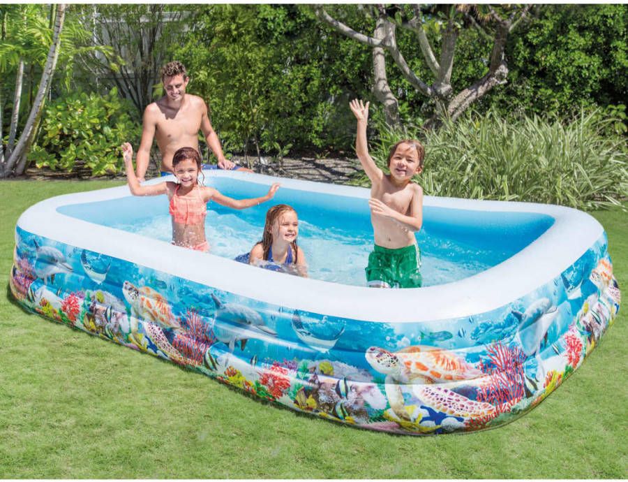 Intex Zwembad Swimcenter Sealife voor kinderen, bxlxh 183x305x56 cm
