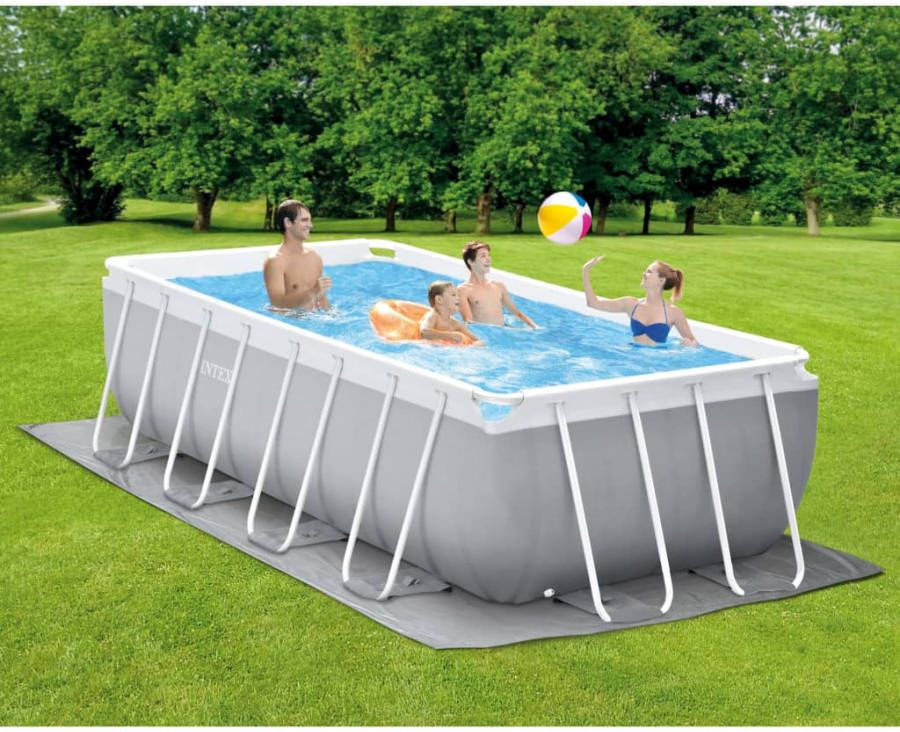 Intex Opzetzwembad Prism Frame 400 X 200 X 122 Pvc Grijs