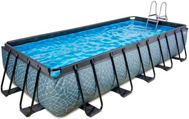 EXIT Toys Exit Stone Zwembad 540x250x100cm Met Filterpomp Grijs