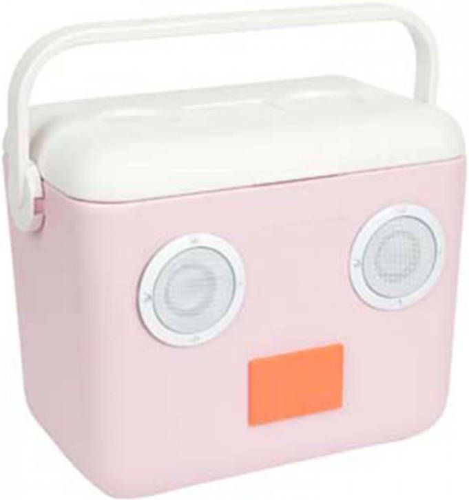 Sunnylife koelbox/speaker 15 liter 40 x 30 x 24 cm staal roze online kopen